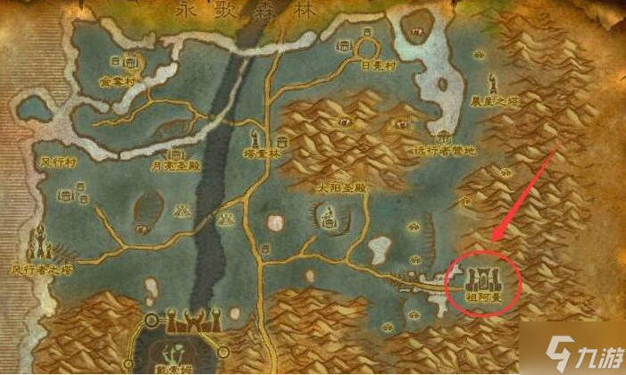 魔兽世界祖阿曼在哪个地图-祖阿曼副本位置介绍