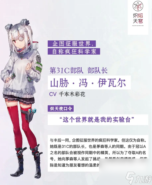 炽焰天穹山胁·冯·伊瓦尔角色介绍