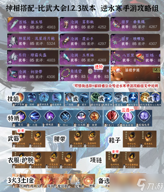 <a id='link_pop' class='keyword-tag' href='https://www.9game.cn/nishuihan1/'>逆水寒手游</a>神相搭配攻略 比武+帮战+PVE一图流