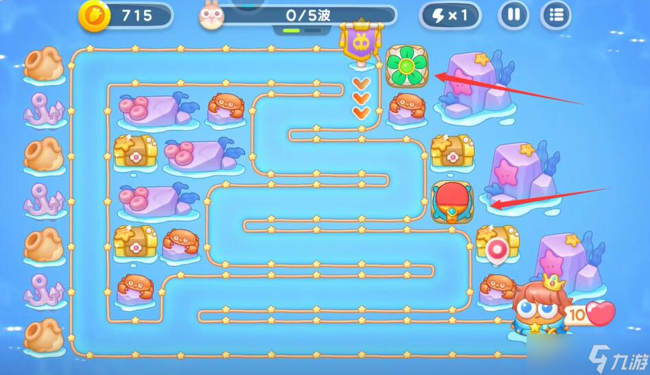 《保卫萝卜4》海的闺女81关攻略