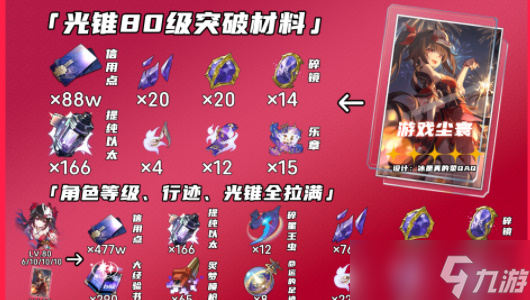 花火升级材料一览
