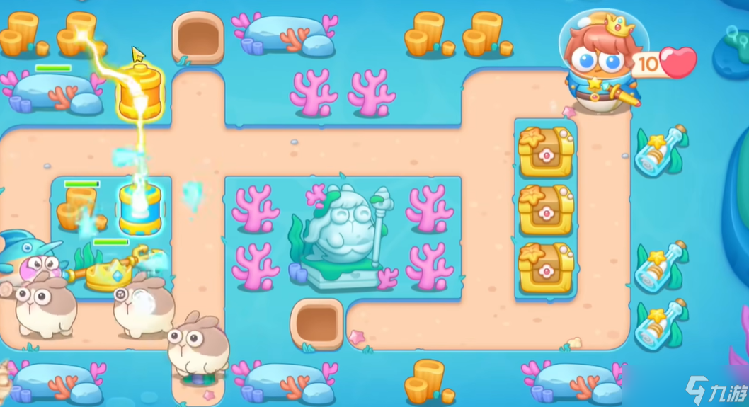 《保卫萝卜4》海的闺女第61关满星攻略