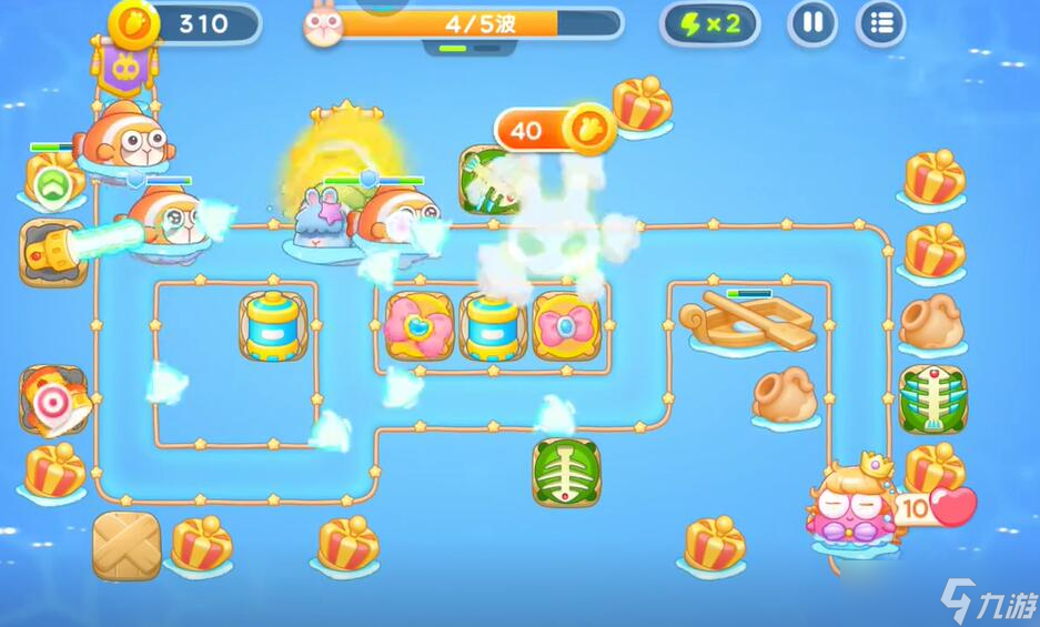 保卫萝卜4海的闺女第99关攻略