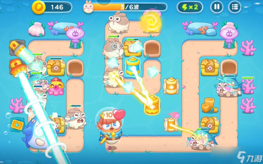 保卫萝卜4海的闺女第103关攻略