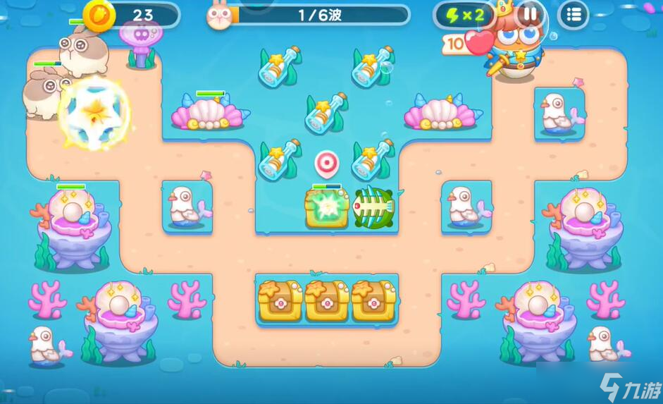 保卫萝卜4海的闺女第100关攻略
