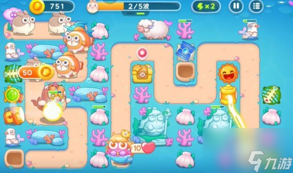 保卫萝卜4海的闺女第99关攻略