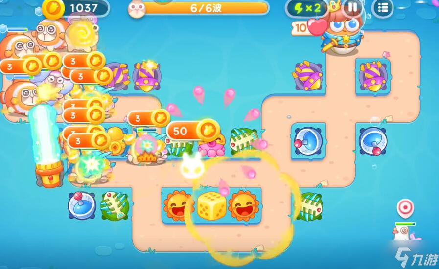 保卫萝卜4海的闺女第100关攻略