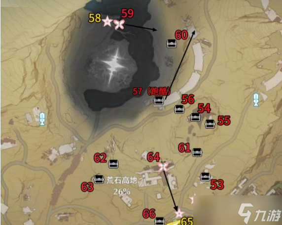 《鸣潮》荒石高地全收集路线介绍