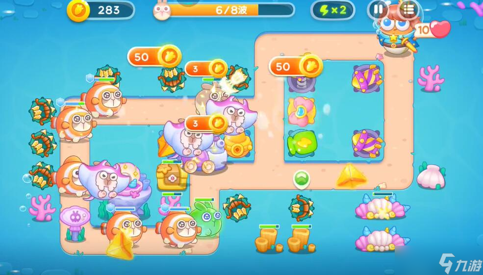 保卫萝卜4海的闺女第102关攻略