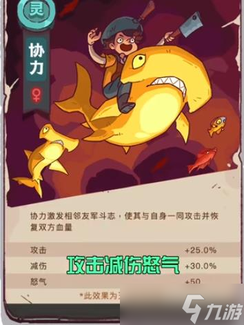 《咸鱼之王》协力鱼面板属性介绍