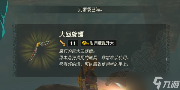 《塞尔达传说王国之泪》大回旋镖怎么获得