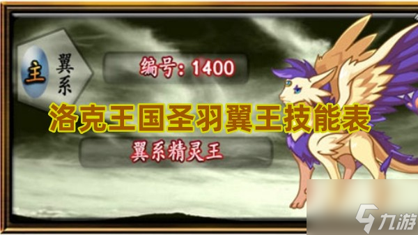 洛克王国圣羽翼王技能是什么
