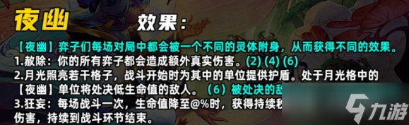 金铲铲之战s11夜幽羁绊效果是什么 画中灵夜幽有哪些英雄