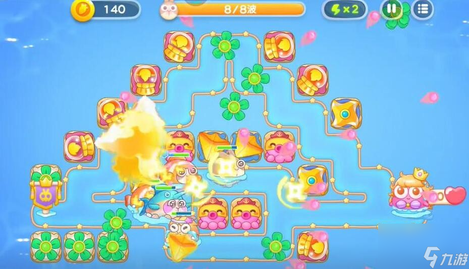 保卫萝卜4海的闺女97关通关攻略