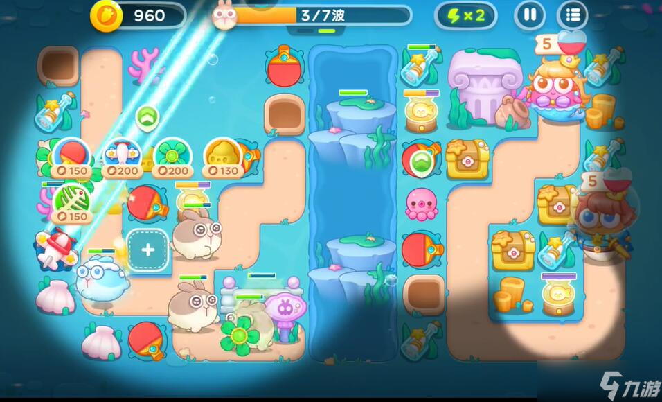 保卫萝卜4海的闺女第115关攻略