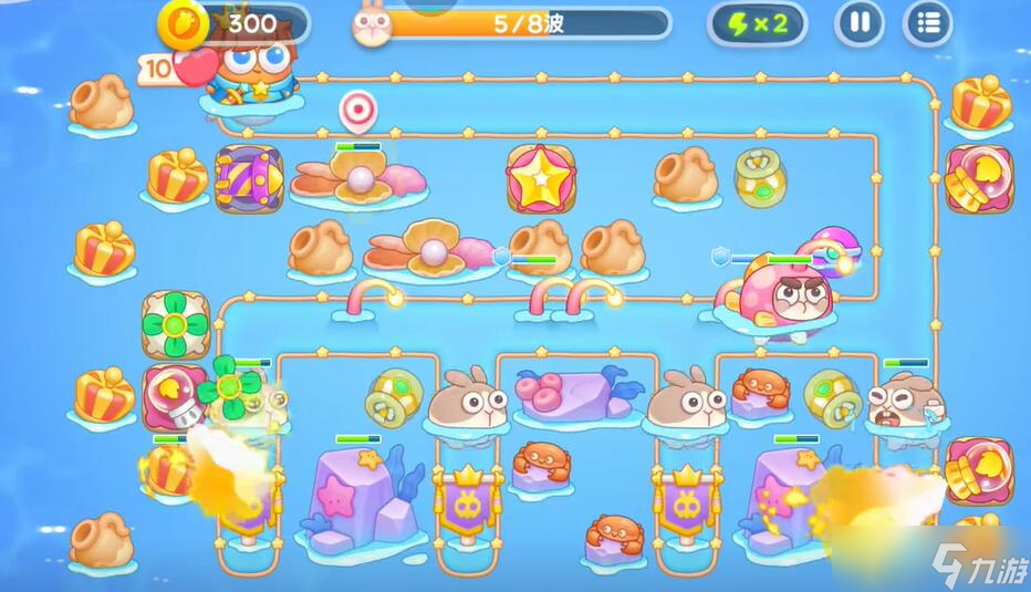 保卫萝卜4海的闺女第114关攻略