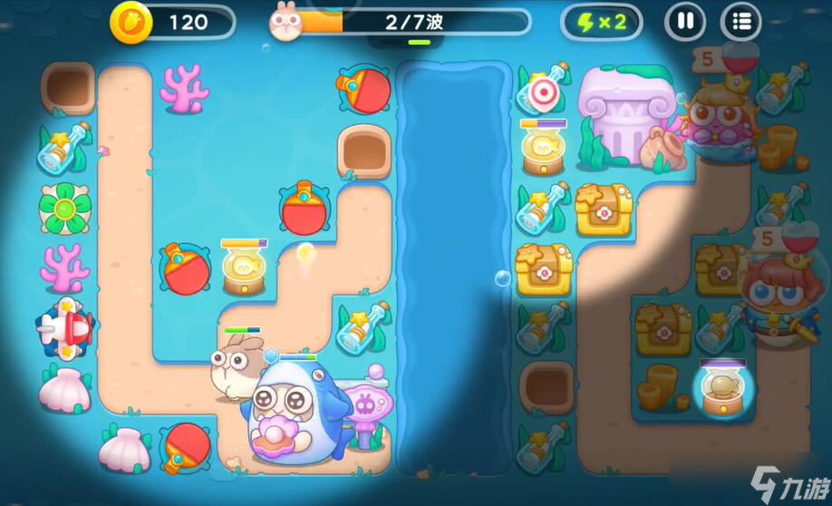 保卫萝卜4海的闺女第115关攻略
