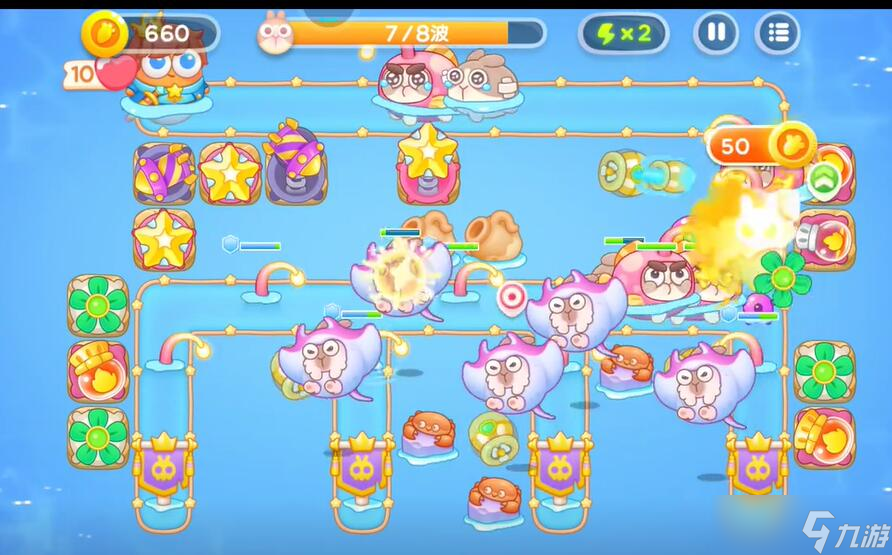 保卫萝卜4海的闺女第114关攻略