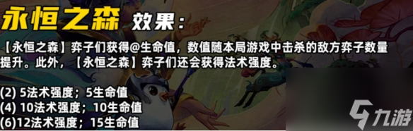 金鏟鏟之戰S11永恒之森羈絆怎么樣