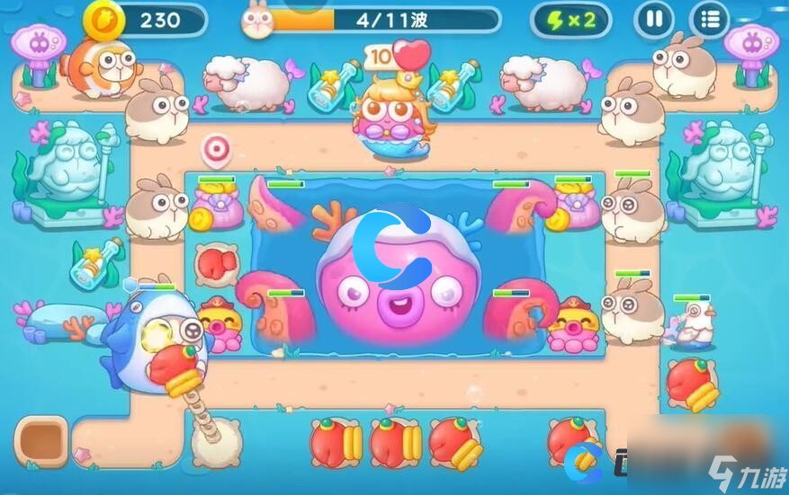 《保卫萝卜4》海的闺女第一百二十关图文攻略