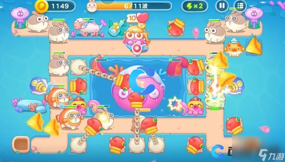 《保卫萝卜4》海的闺女第一百二十关图文攻略