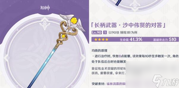 原神沙中偉賢的對(duì)答適合角色一覽