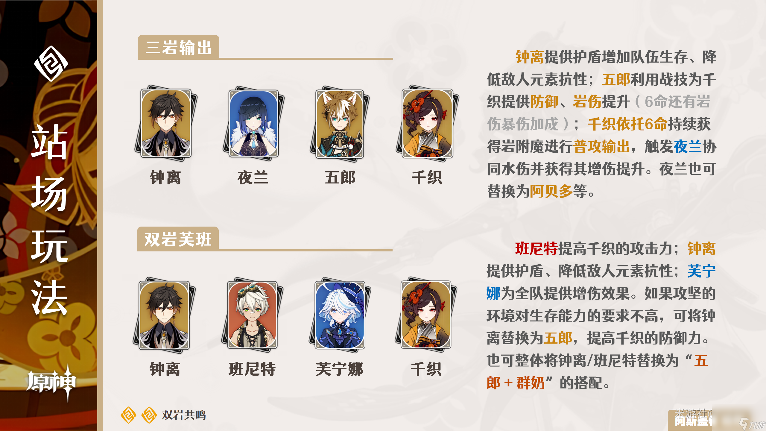 原神4.5千织队伍怎么搭配