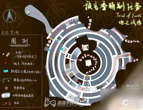 光遇预言季关卡 光遇预言季地之试炼迷宫详细路线图解析