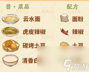 《桃源深处有人家》食来运转菜谱汇总