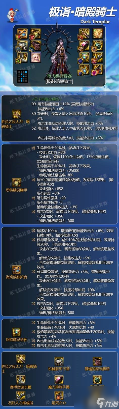 DNF暗帝装备怎么搭配 暗殿骑士装备流派推荐