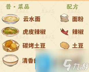 桃源深處有人家食來運轉(zhuǎn)菜譜是什么-食來運轉(zhuǎn)菜譜匯總