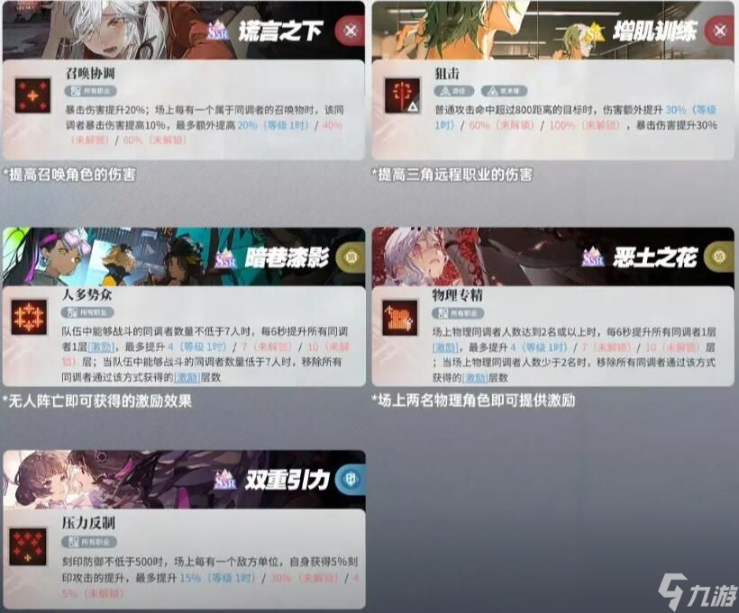 白荆回廊物理队怎么玩？物理召唤队搭配
