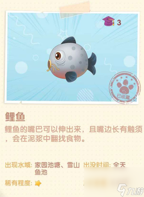 《摩尔庄园》鲤鱼图鉴