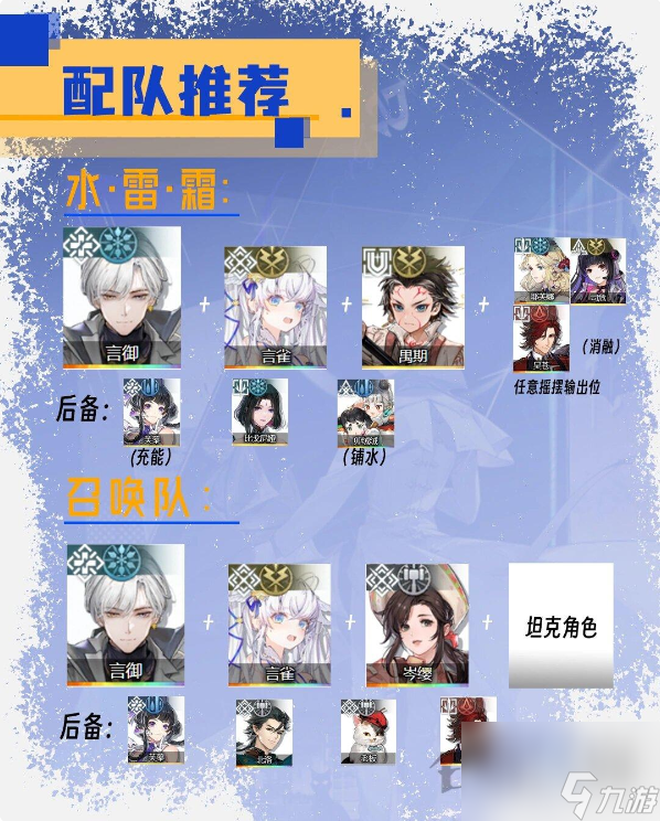 白荆回廊：言御配队推荐
