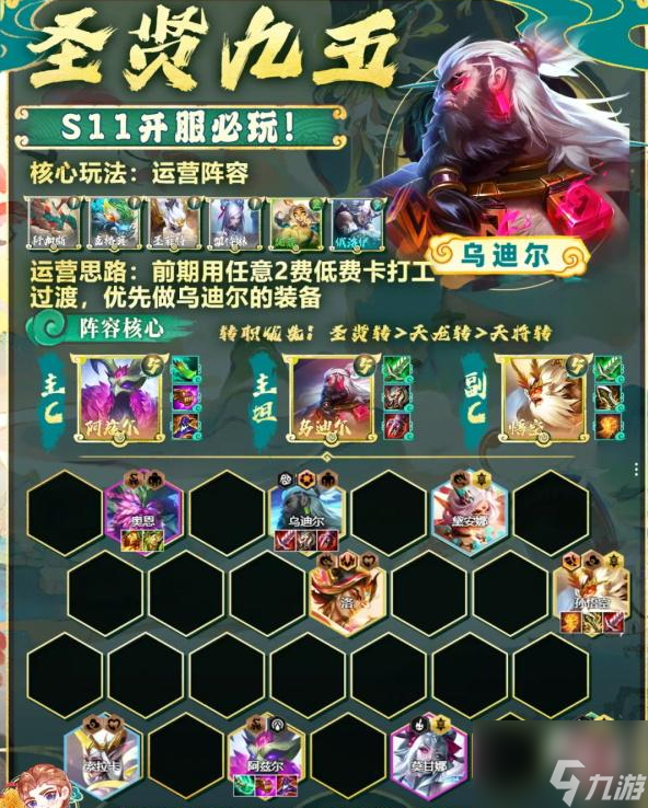 金铲铲之战圣贤九五怎么搭配 金铲铲之战圣贤九五阵容推荐攻略
