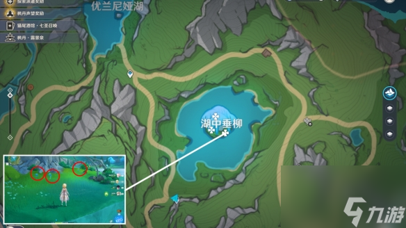 原神4.5湖光铃兰采集路线图一览