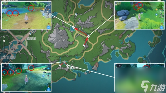 原神湖光鈴蘭在哪里采集 原神湖光鈴蘭采集線路分享