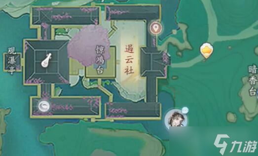 《射雕手游》吟咏台位置全集