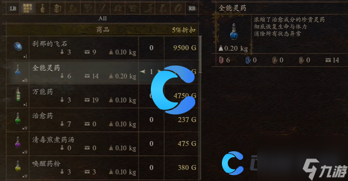 《龙之信条2》全能灵药介绍