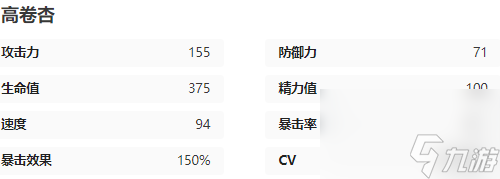 女神异闻录夜幕魅影高卷杏怎么样