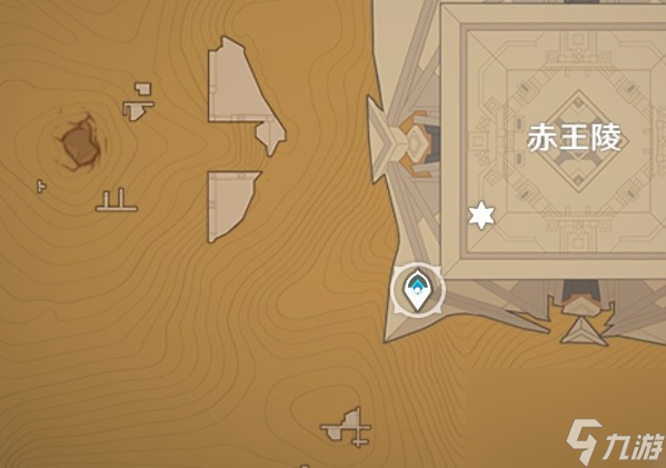 原神赤王陵左下圣章石地图位置一览