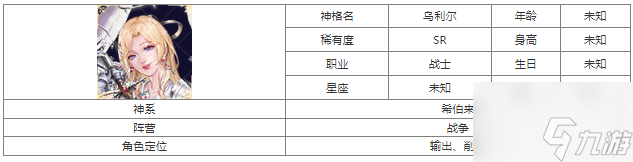 第七幻域SR烏利爾怎么樣 第七幻域SR烏利爾技能介紹