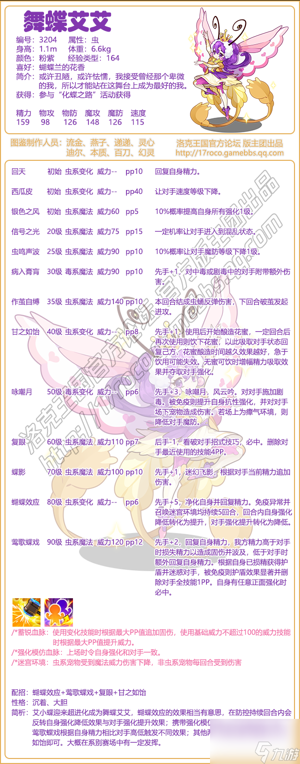 洛克王国:舞蝶艾艾性格选择什么