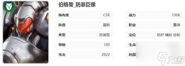 星際52區(qū)伯格曼怎么樣 星際52區(qū)伯格曼技能屬性介紹