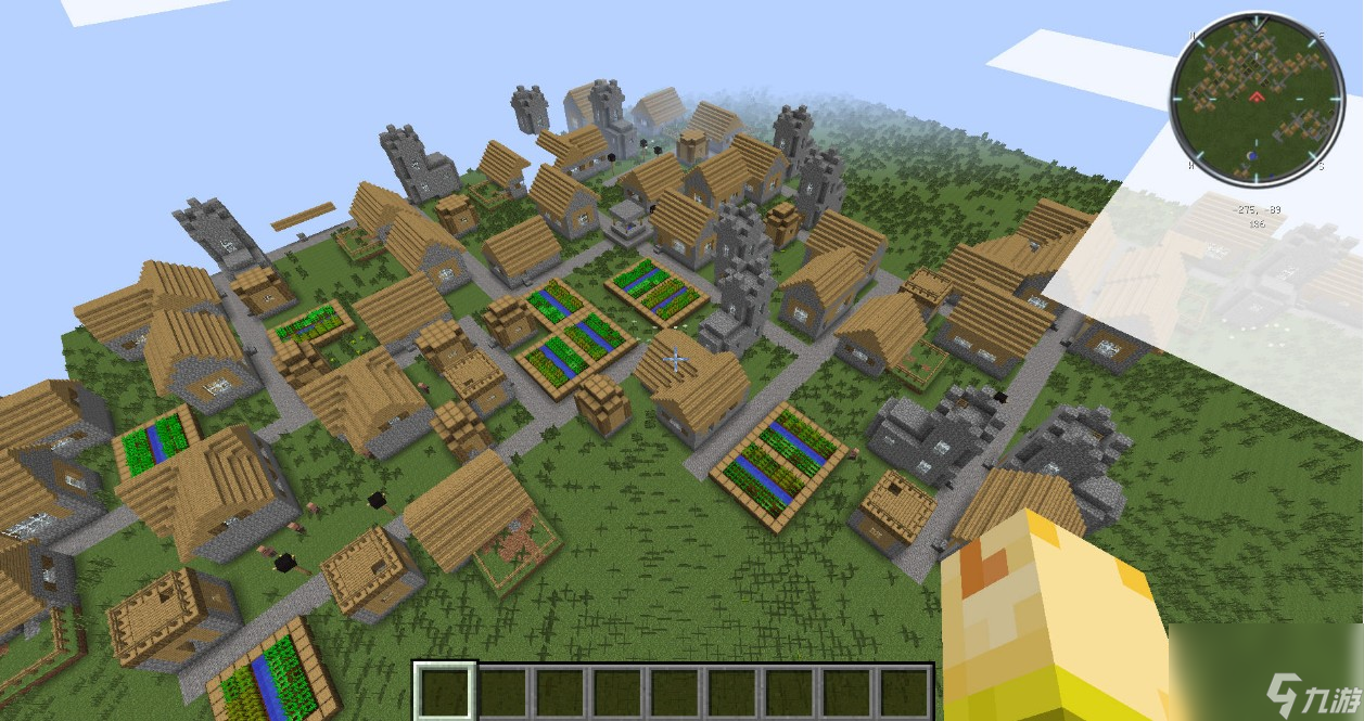 我的世界怎样找到大型村庄