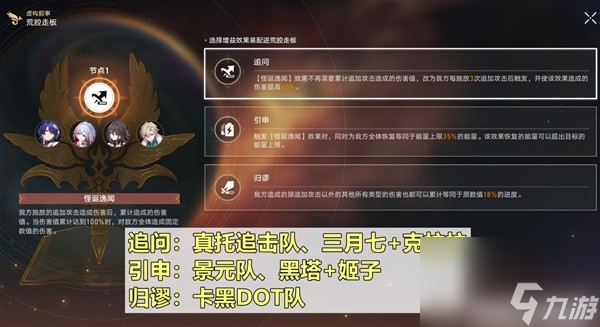 崩壞星穹鐵道2.1作言造語追擊隊打法