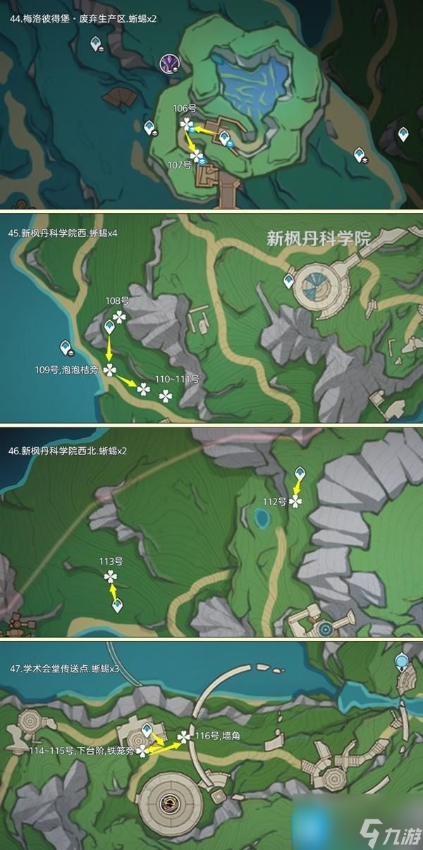 原神蜥蜴尾巴采集地點大全 蜥蜴尾巴采集路線2024最新