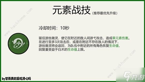 原神4.6白术培养攻略 4.6白术出装配队搭配推荐