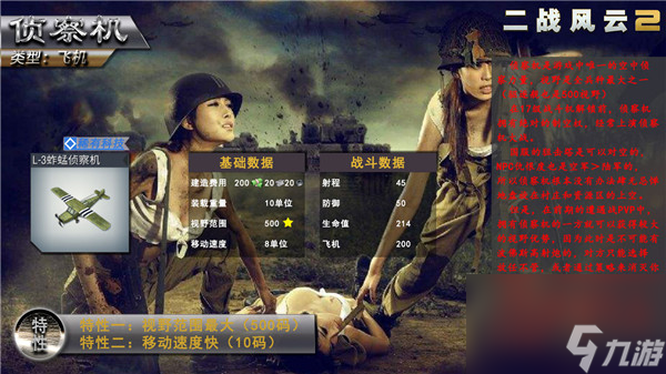 《二戰(zhàn)風云2》空軍資料