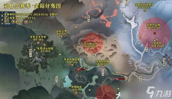 逆水寒手游金箱子位置大全 23赛季宝箱坐标位置分享